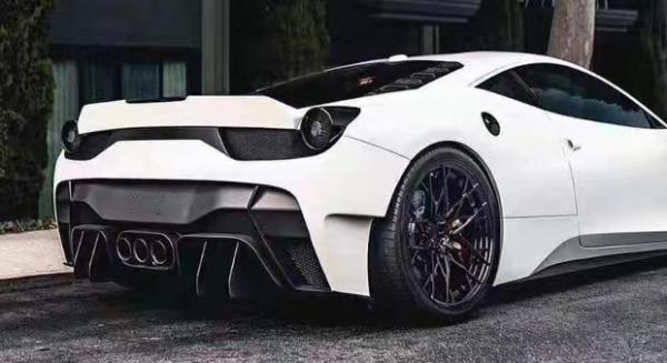 Pour la Ferrari 458 Kit de carrosserie en fibre de carbone 458 Style VORS mis à niveau avant et arrière pare-chocs Spoiler côté jupe Kit de carrosserie