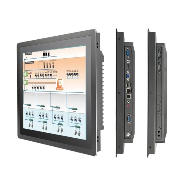Pc tactile résistif capacitif en aluminium de 17 pouces avec processeur J1900/I3/I5/I7