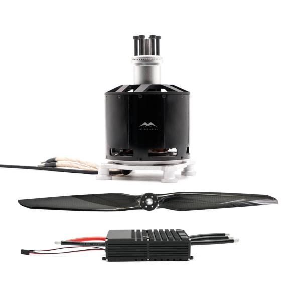 Moteur BLDC à poussée de 120 mm 61 kg pour drones de levage lourds 24S 200A ESC