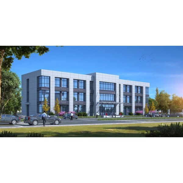 S235JR Steel Structure Office Prefab Metal Buildings Heavy Duty Reinforced Frame
