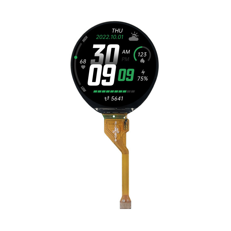 1.39 дюймовый круглый дисплей, TFT LCD 360x360, 15-контактный интерфейс QSPI, 400 CD/M2