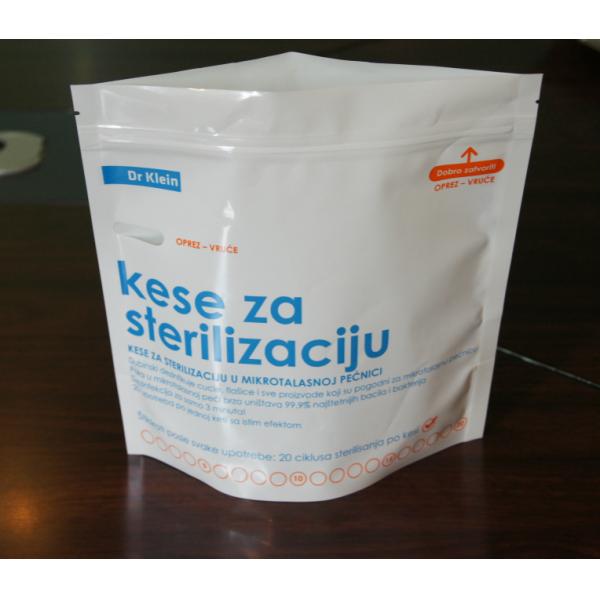 Мешки стерилизатора микроволны слоистой пластмассы качества еды стоят вверх с застежкой -молнией