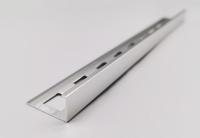 Équilibre droit de polissage de tuile de bord d'extrusion en aluminium en forme de L avec la taille des trous 10mm