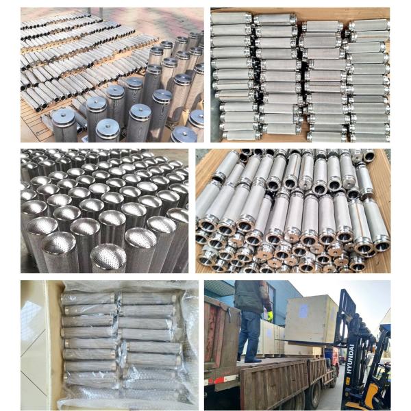 Compressed Air Nd Filter Hydraulic Oil Filter Cartridge Silver