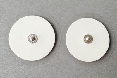 Circular shape40mm foam therapy massager electrode pads with 4 electrodes tens physiotherapy