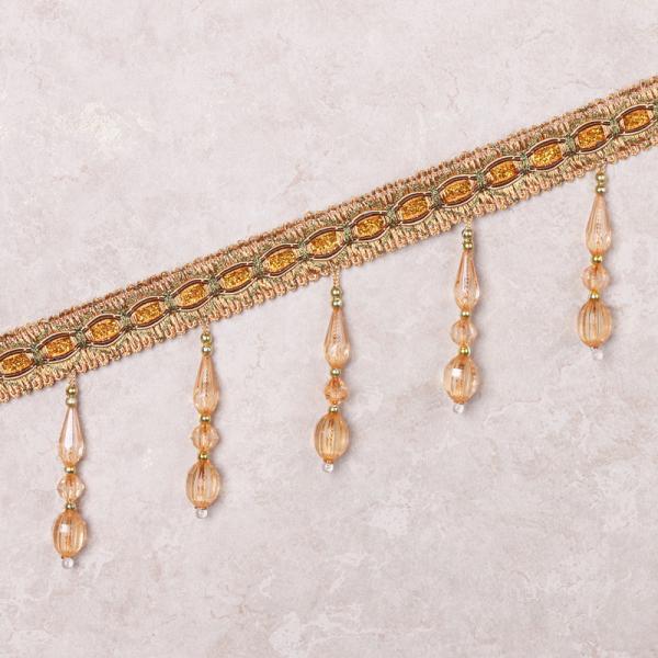 Handmade fashionable chain beads lace tassels fringes for curtain/sofa/pillow decoration