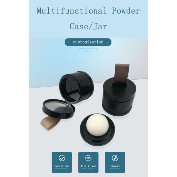 4G Size ABS Material Powder Case with Customized Color Hairline Finish and Mirror Included