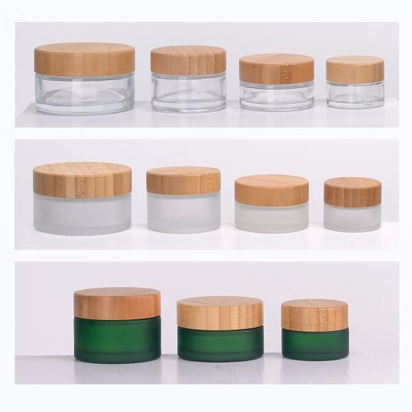 Wooden Packaging Wood Soap Dispenser Glass Lotion Bottle Cosmetic Bottles Spray And 30g 50g Bamboo Glass Jar