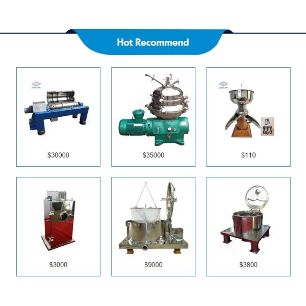 centrifugeuse de séparateur de bière de phase de sang petite tubulaire