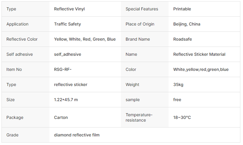 High Intensity Diamond Grade Reflective Film and Plastic Sheeting for Traffic Safety