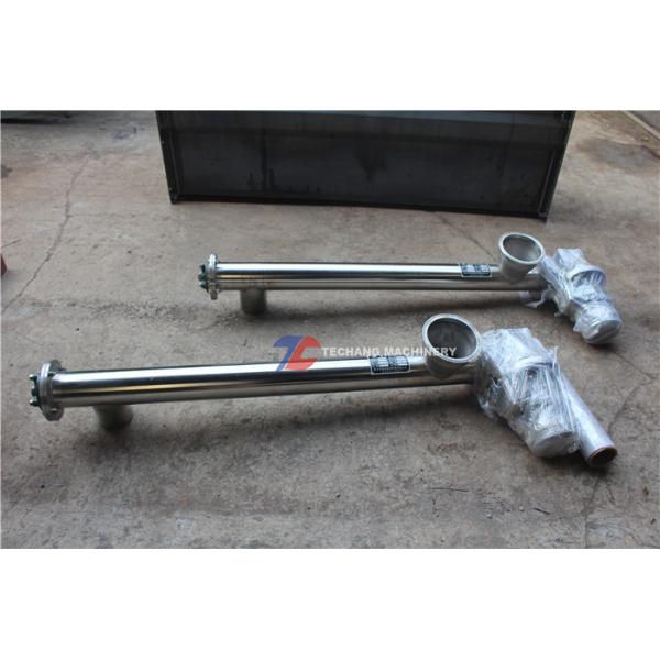 Horizontal Tubular Screw Conveyor , Stainless Steel Shaftless Screw Conveyor