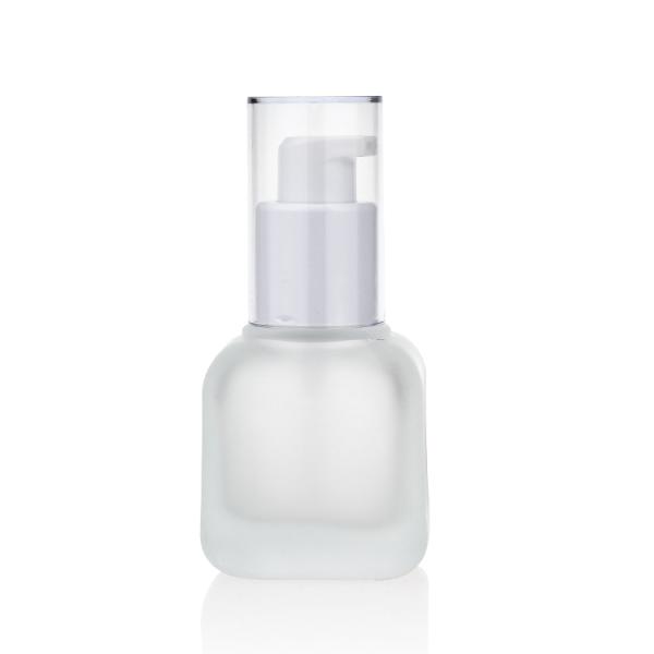 Base liquide de estampillage chaude des fioles 30ml en verre bouteille en verre givrée de 1 once