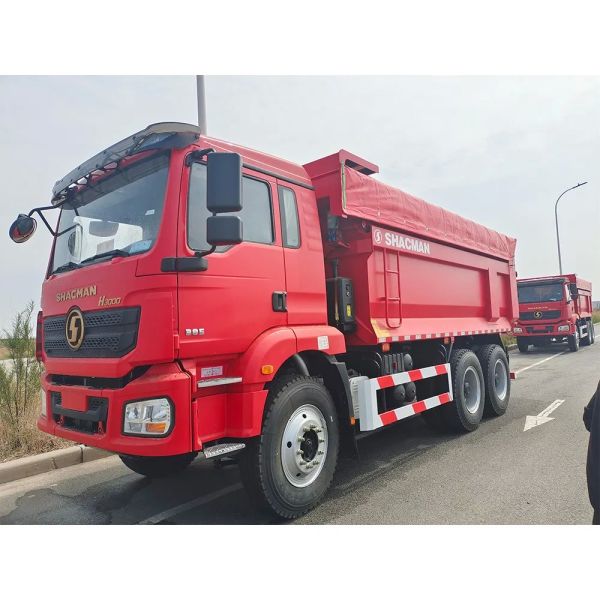 Shacman Cargo Transport Tractor Refueled Telescopic Arm Crane Dump Truck