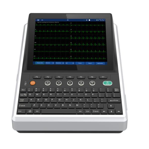 12-Channel ECG Machine With 9.7 Touchscreen & Wireless DICOM Connectivity