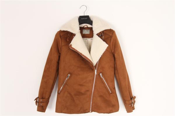 Lady's Sueded Sherpa coats, Women's sueded jacket , very cool quality, stocks