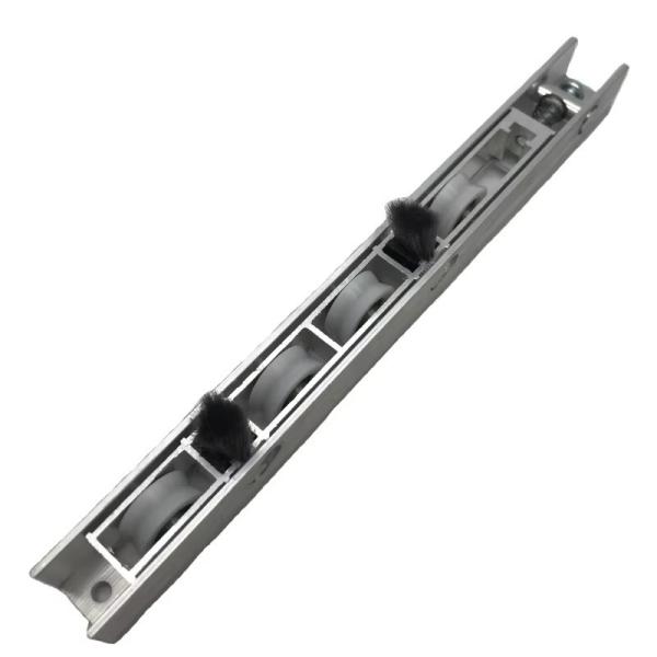 Hardware Accessories Heavy Duty Aluminium 4 Rollers Sliding Rollers Door Roller Sliding Door Wheels with Weatherstrip