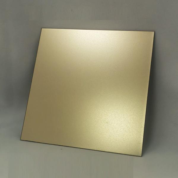 Decorative 304 Stainless Steel Sheet Sandblasted Black Champagne Gold