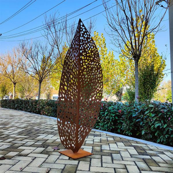 Jardim de aço Rusty Metal Art Statue da escultura de Corten do sumário exterior