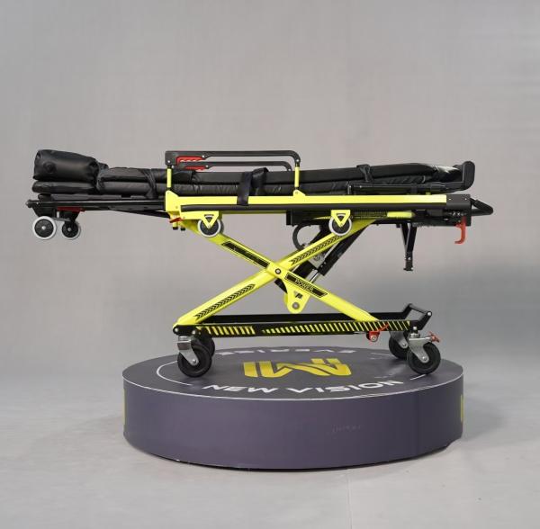 MDK-D16 Camas de ambulancia plegables con tren de aterrizaje eléctrico y ángulo de cabeza ajustable para primeros auxilios