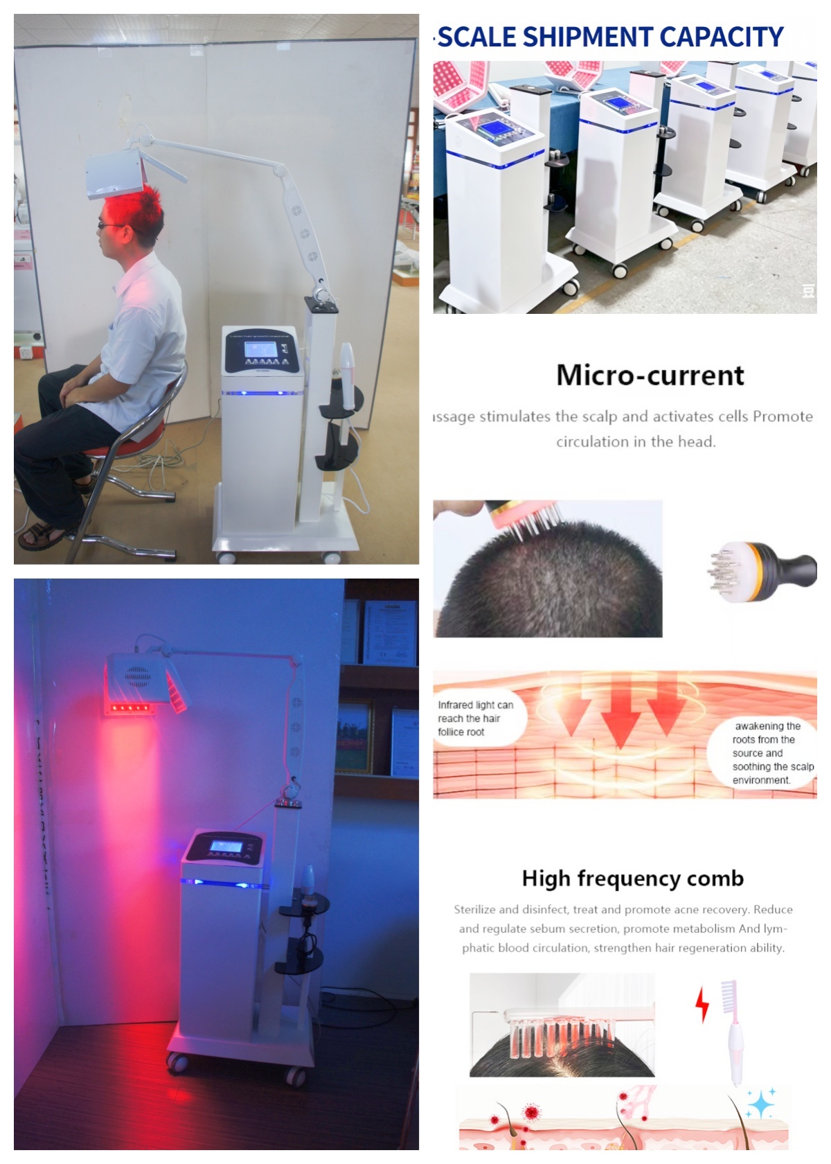 Usage Frequency 3 Times Per Week 650nm Diode Laser Containing 120pcs Laser Lamp Quantity Ideal for Laser Hair Growth Machine