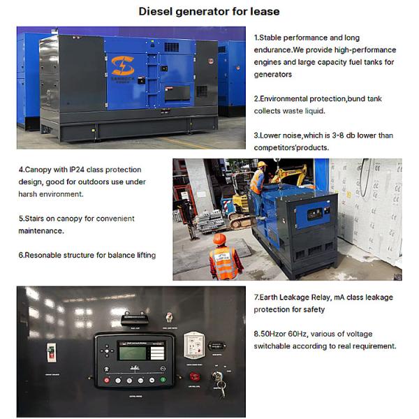 Diesel Generator Set Backup Generator Water Cooling System Cummins Silent Diesel Generator