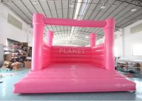 Casa branca inflável do salto do castelo do castelo Bouncy branco inflável feito sob encomenda do leão-de-chácara do casamento da cor