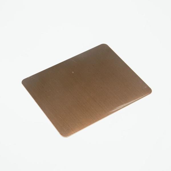 A folha de aço inoxidável decorativa 316 de 16 calibres, espelho dourado Aço inoxidável de 300mm cobre 18k