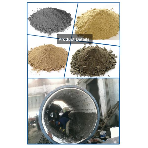 Bulk Density 2.2-2.7g/cm3 Low Cement Refractory Castable with CaO Content of 0.1-0.22%