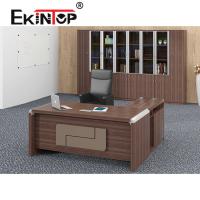 Mobilier de bureau Bureau de direction Bureau d'ordinateur de direction couleur acajou