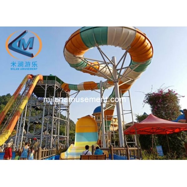Ourdoors Fiberglass Water Playground Adventure Park Water Slide