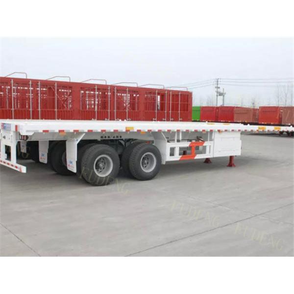 40 Foot Flatbed Trailer, 40 Tons Flatbed Truck Trailer With Twist Lock