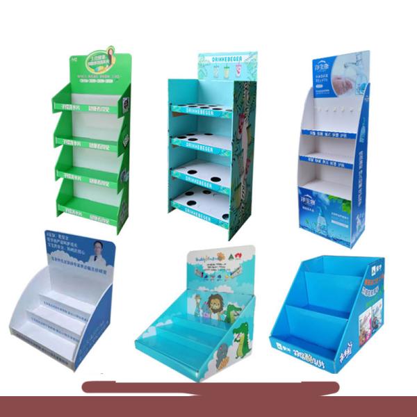Counter Paper Display Box Commercial Sectional Display Furniture for Advertising