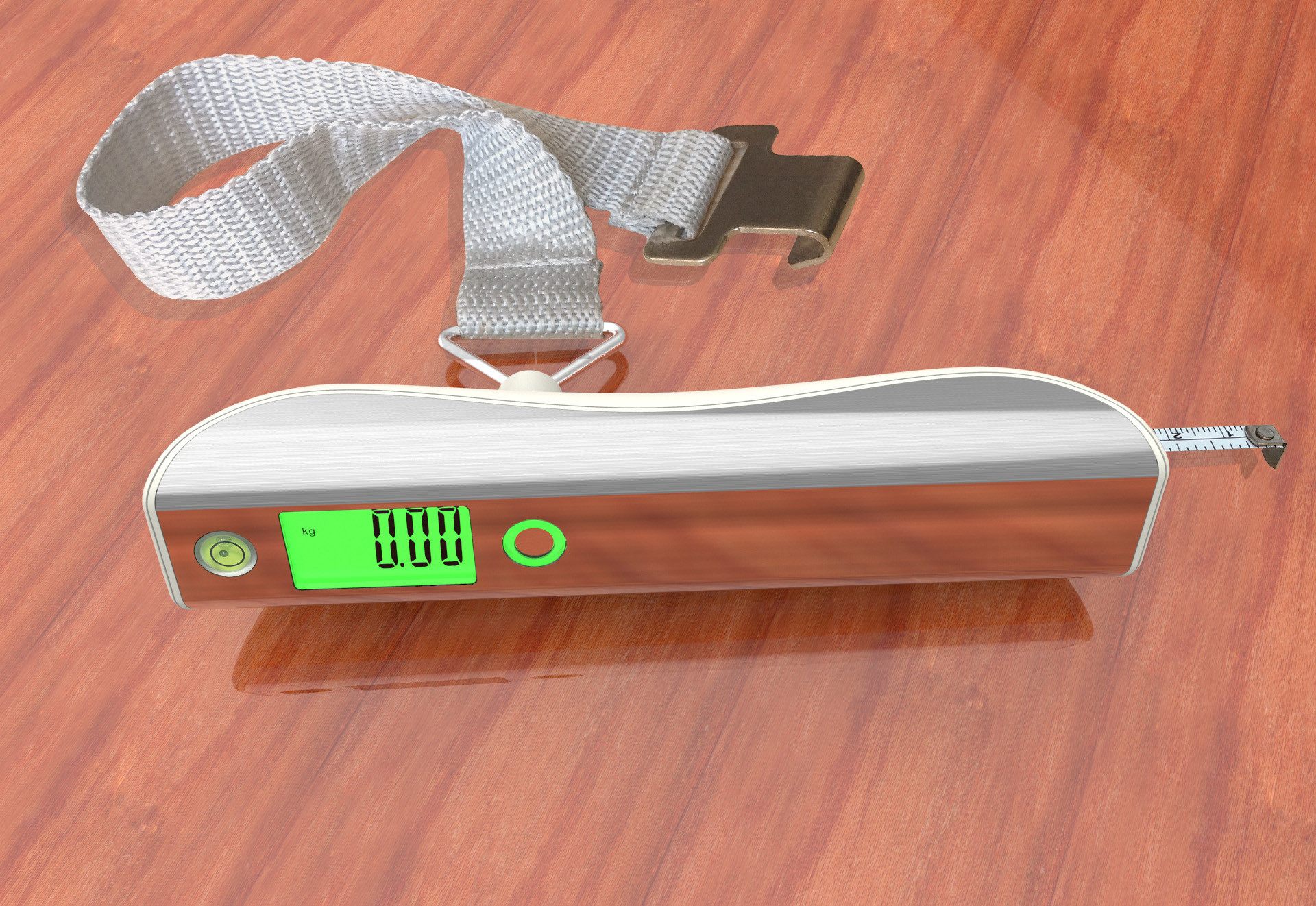 Electronic digital luggage scale with Built-in 1 meter tape measure