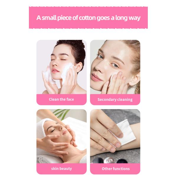 Portable Round Makeup Remover Pads 5pcs 10pcs 20pcs Cotton Cosmetic Pads