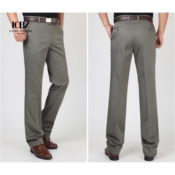 Мужское обычное фитнес низкое умное боковое карманное платье брюки костюмы с прямыми ногами в хаки