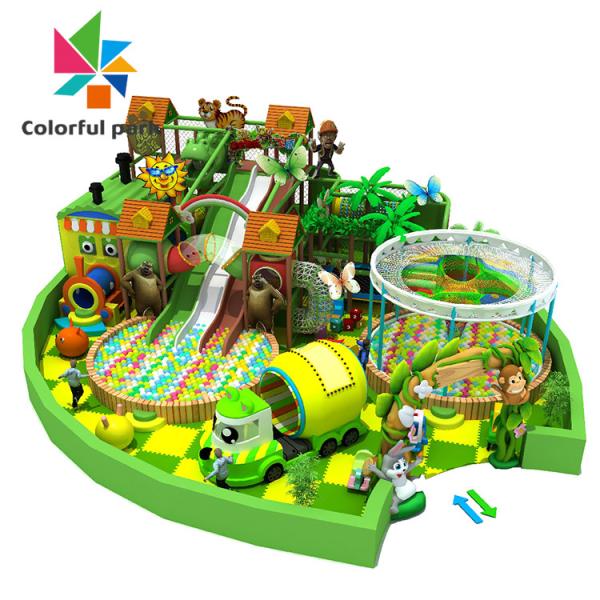 Anti static Soft Indoor Playground , Anti skid Jungle Themed Soft Play