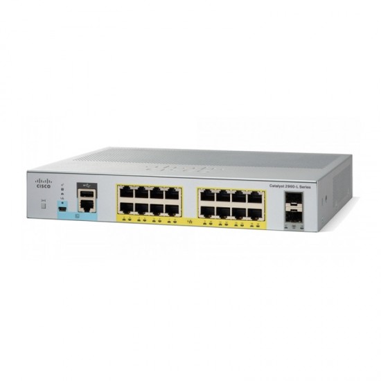 Used Cisco Catalyst 2960 Series 16 Port Gigabit Ethernet Switch with Full-Duplex & Half-Duplex and Stackable Functionality