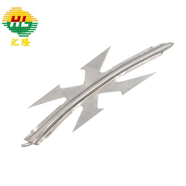 Стандарт колючей проволоки ASTM A975 концертины провода бритвы высокого уровня безопасности CBT-60 CBT-65