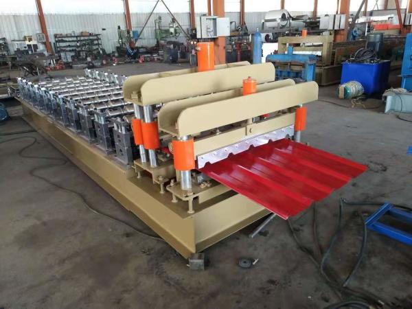 3.5 Tons Metal Sheet Roof Roll Forming Machine , Roofing Sheet Making Machine