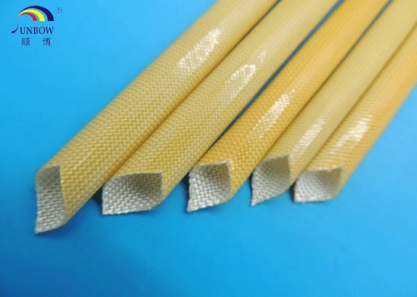 Heat Resistant Polyurethane fiberglass Sleeving for F class AC Motors