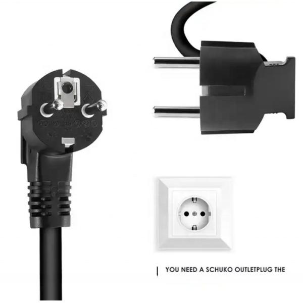 10A/13A/16A/20A Type2 Plug EV Charger -30°C 50°C for Retrofit/Upgrade Home Edition