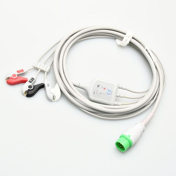 Commen 8000E Integrated 12-Lead ECG Cable C50 C30 C70 C80 NC8 Compatible With Medical Consumables Three-Lead Compatibility