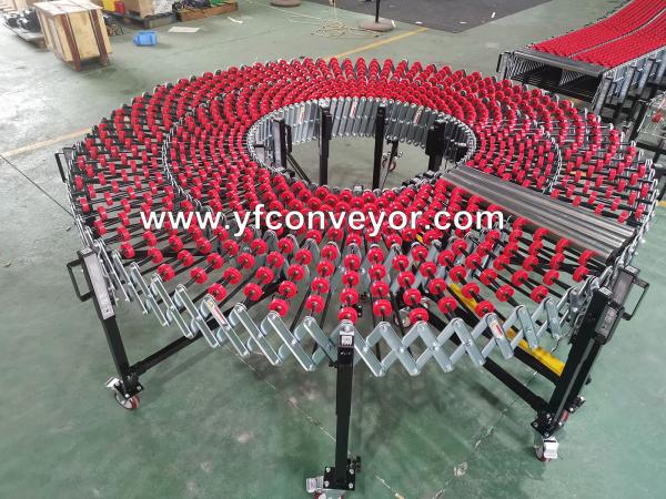 Conveyor Gravity Skate Wheel Conveyor ABS Wheels Telescopic Conveyor