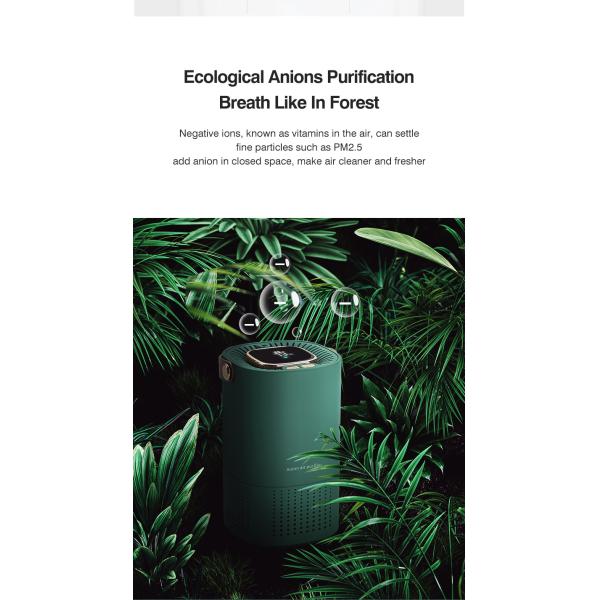 Homefish H13 фильтр рабочий стол Автомобильный очиститель воздуха отрицательный ион 8 миллионов штук/см3