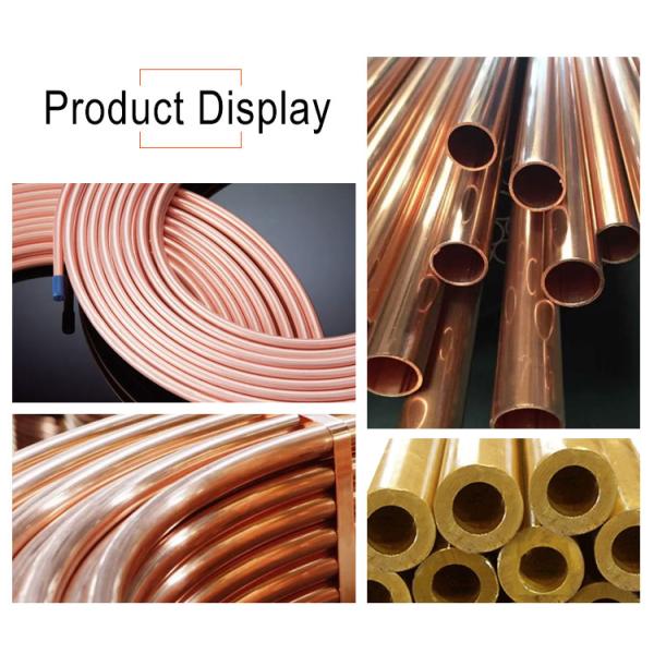 99.9% Pure Copper Pipe C11000 C12000 C12200 C12300 for Air Conditioners 15mm 16mm 22mm
