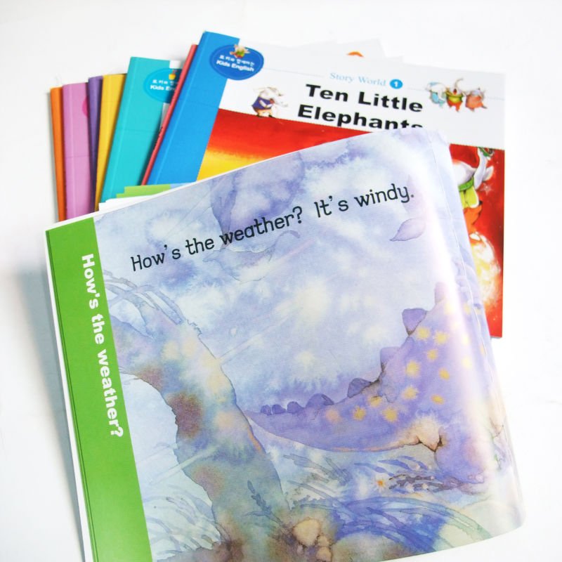 ODM popular square glossy UV cardboard paperback colour Childrens Book Printing