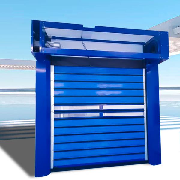 Пищевая промышленность складная тяжелая работа роликовая жалюзи дверь оцинкованная сталь гибкая пена