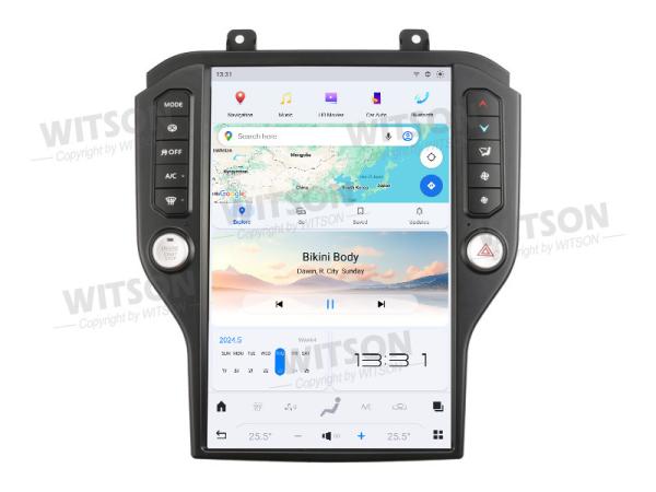 14.4 Pantalla 2K Tesla Pantalla Android Vertical Para Ford Mustang 2015-2021 Multimedia de automóviles Estéreo GPS Jugador de Carplay