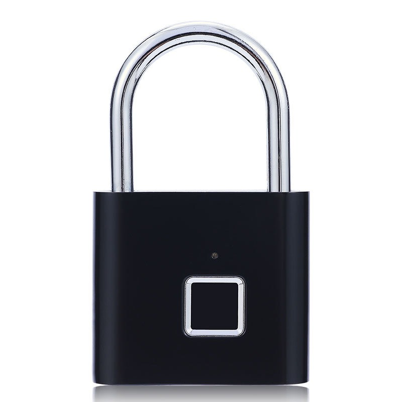 2024 High Security Zinc Alloy Electronic Fingerprint Padlock for Brass Gym Cabinets Drawers Anti-Theft Memory Card Data Storage