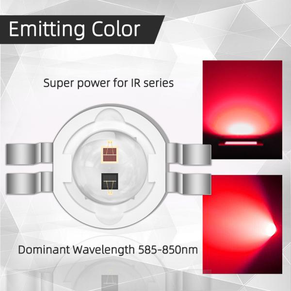 Фабрика OEM ODM SMD LED Chip 2w LED IR Red Light Chip для терапевтического света